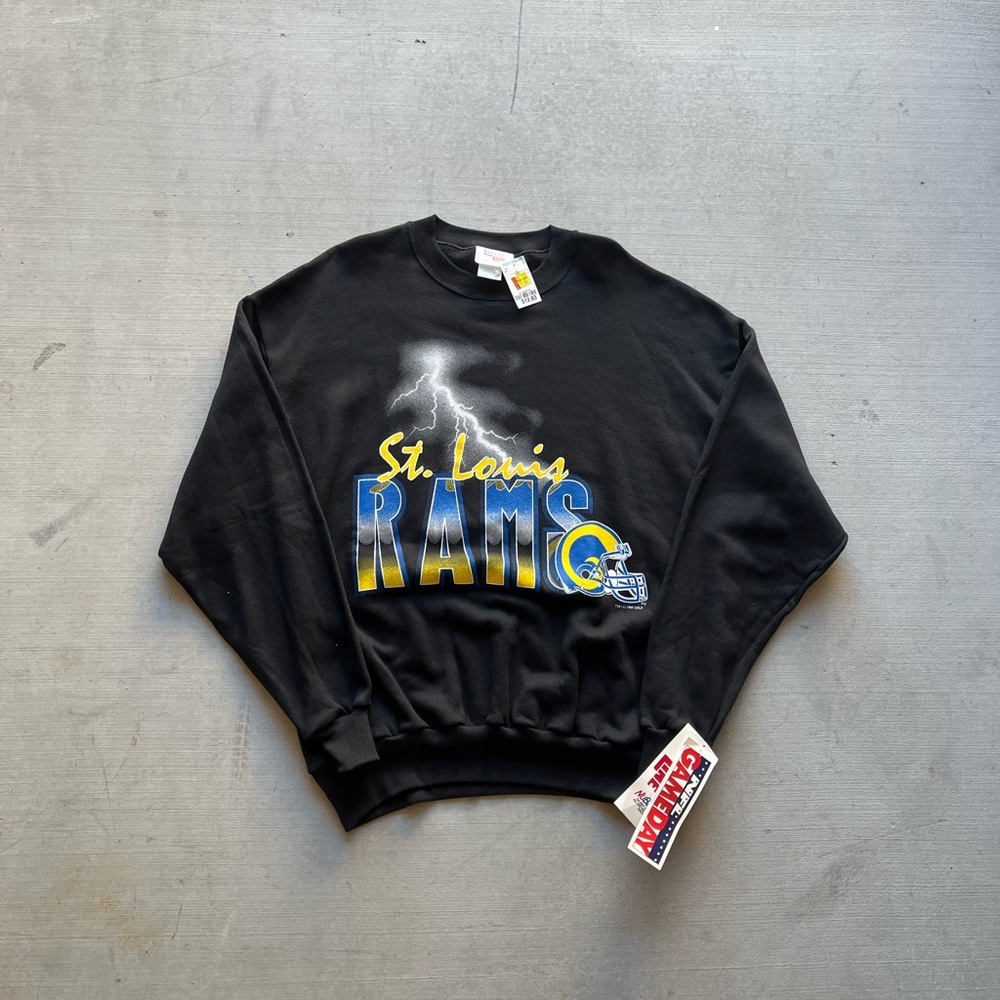 90’s St. Louis Rams Black Crewneck Sweater